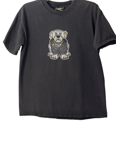 Dr. Martens, Ultra Rare Vintage Dr. Martens Punk Bulldog Graphic Tee Black Shirt AirWave 90’s