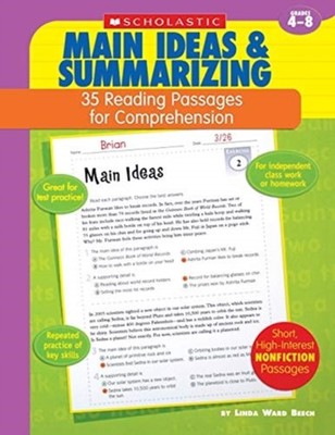 35 Reading Passages for Comprehension Main Ideas by Linda Ward Beech PAPERBACK
