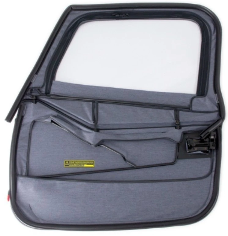 Bestop 2 Pcs Soft Door Passenger RH For 80-95 Jeep CJ7 & Wrangler YJ Black Denim - Image 3 of 4