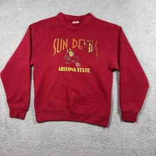 Vintage 90's Arizona State Sun Devils Crewneck Womens Sweatshirt Nutmeg USA Sz L