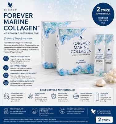 2x Forever Living Marine  Collagen Brandneu OVP MHD