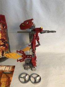 LEGO set 8736 Toa Vakama VINTAGE BIONICLE Hordika 100% complete w/ book canister