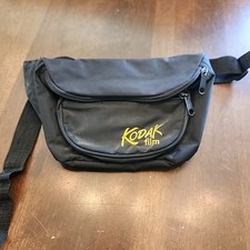 Vintage 1990s Kodak Film Photography Black Fanny Pack Waist Bag