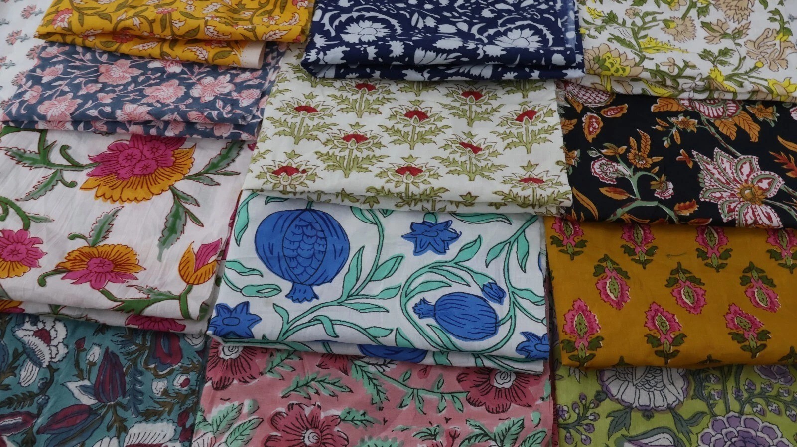 Cotton Wholesale Mix Lot of Recycled Old Vintage Cotton Remnants, Cotton Scraps - second product detail image
