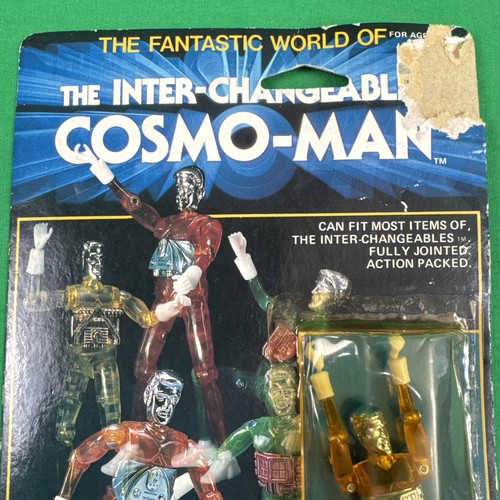 HourToy INTERCHANGEABLES Cosmo Man MICRONAUTS Time Traveler Yellow/Gold SEALED - Picture 3 of 13
