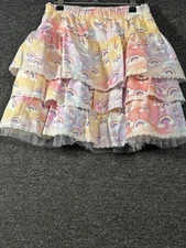 Romwe Womens Multi Color Rainbow Skirt Size 4