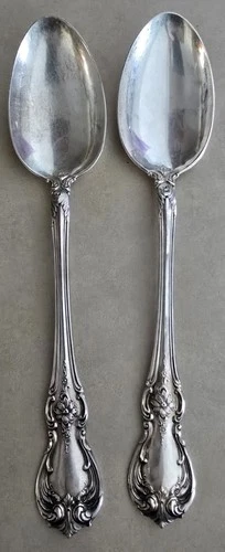 2-Towle Old Master Sterling Silver Serving Spoons