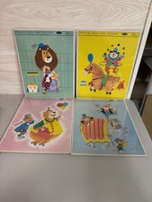1964 Whitman Prototype Sample puzzle lot uncut RARE 1960s Circus Frame Tray