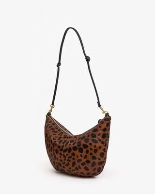 Clare V. Lune Handbag in Tan Leopard, New with Tags