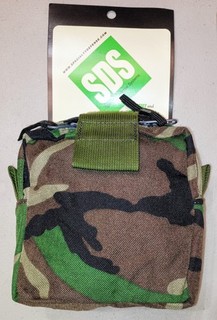 SDS BRAND BDU WOODLAND CAMO MOLLE MEDIC POCKET UNUSED COND. STYLE 41601