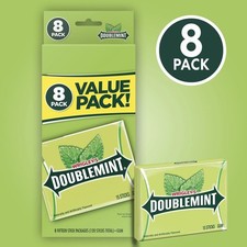 Wrigley's Doublemint Bulk Chewing Gum, Value Pack 15 Ct, 8 Pack.
