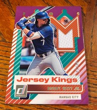 2025 Donruss Bobby Witt Jr. Jersey Kings Relic Purple Parallel #JK-BWJ 27/49