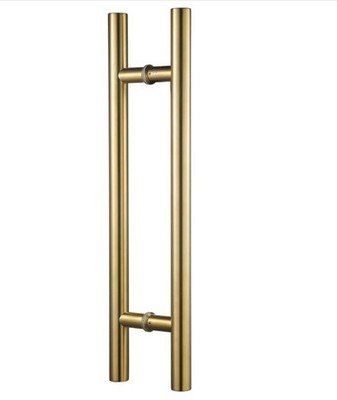 TOGU TG-6012 18'' Pair Back to Back Gold Door Pull Handle Stainless Commercial