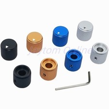 1pc Aluminum Alloy Potentiometer Knob Rotary Switch Cap 0.59 x 0.61 in