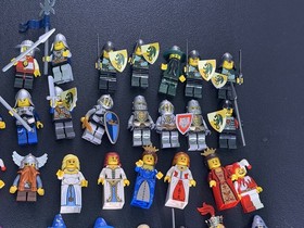 LEGO Castle Crusaders Minifigures Lot of 35 Knights Wizards King Queen Jester