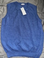 Blue Cashmere Vest