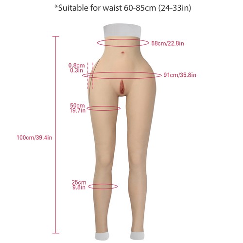 KnowU realistische Silikonhose einführbare Vagina, dicke Hüfte, Crossdresser-Einsatz - Bild 2 von 15