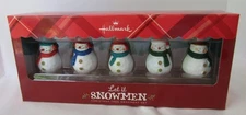 Hallmark Let it Snowmen Christmas Tree Ornaments Set of 5 Gary Head artist