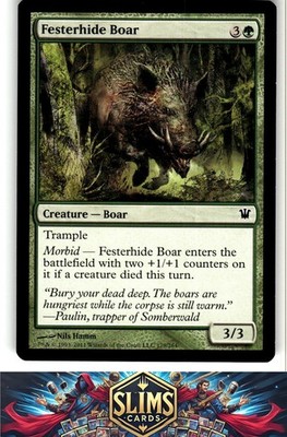 Magic the Gathering MTG Innistrad Festerhide Boar #179 Buy 2 Get 1