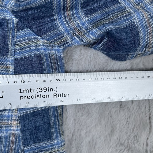 KIRSTEN Linen Blazer Jacket Women’s UK20 Blue Checked Button Up - Picture 8 of 10