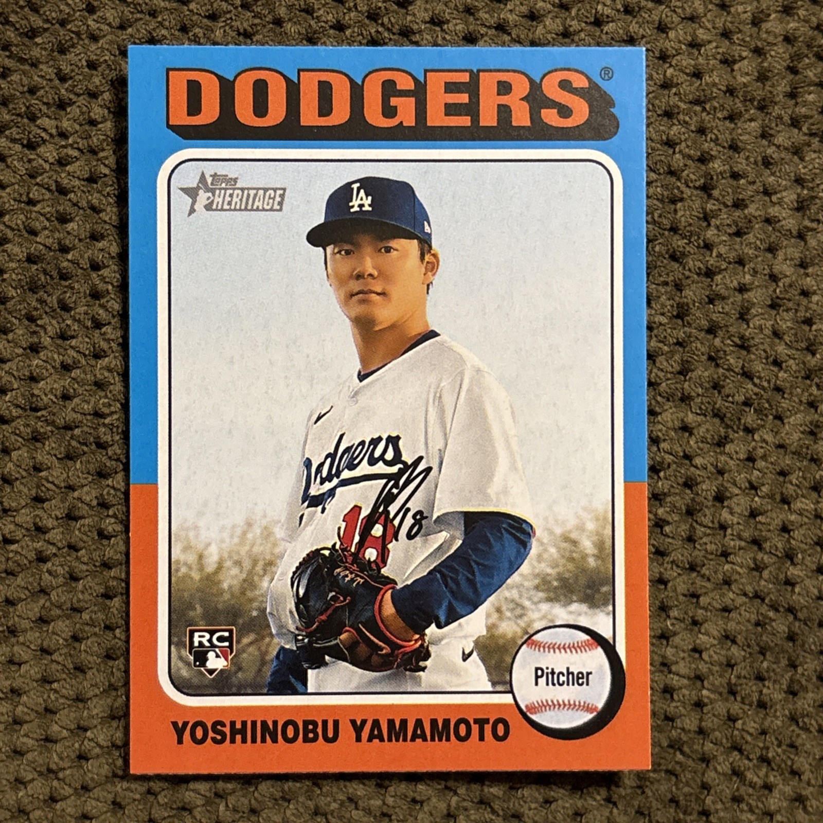 🪶Yoshinobu Yamamoto - 2024 Topps Heritage High Number Rookie RC #553
