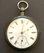 Antique William Nevay Forfar Fusee Pocket Watch Running Ticks Silver Case