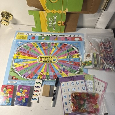 Sing Spell Read Write, Games, Mats, Cards, Chest &  Rare Vinyl Cars, Like New