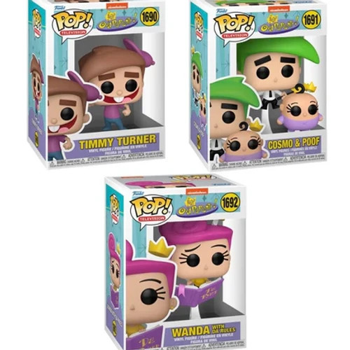 Timmy, Wanda & Cosmo - ¡Conjunto de 3 Funko Pops para padres bastante extraños! - Imagen 1 de 1