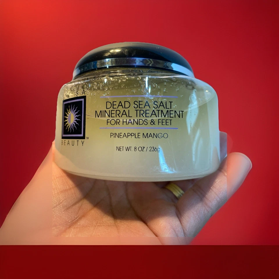  Swisa Beauty Dead Sea Salt Mineral Treatment Pineapple Mango Hands Feet 8 OZ - Image 3 of 4