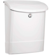 Parkside  Locking Vertical Wall-Mounted Mailbox for Outside Metal Galvanized