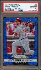 2014 Panini Prizm #79 Bryce Harper /75 GEM-MT Blue Mojo prizm Nationals 8182