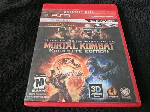 Mortal Kombat Komplete Edition (PlayStation 3 PS3) Excellent CIB Complete Tested