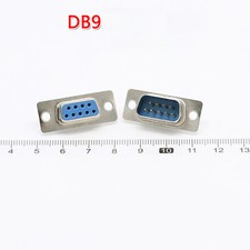 DB9 DIY 9-pin Serial D-Sub Connector Solder Pin Shell - Male  Female Plug Lot