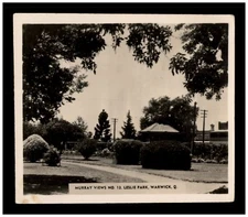 Vintage RPPC Mini Photo Postcard - Murray Views No.13 Leslie Park, Warwick, QLD