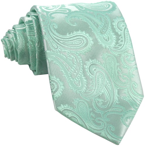 CRAVATTA AUTOCRAVATTA DA UOMO CLEARANCE PAISLEY IN MICROFIBRA FORMALE FESTA BALLO DI NOZZE - Foto 16 di 39