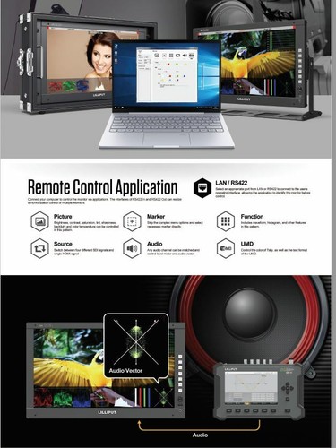 Lilliput Q17 17.3" 12G-SDI Broadcast/Producción Monitor HDR 3D Lut 19" Rack V M - Picture 11 of 12