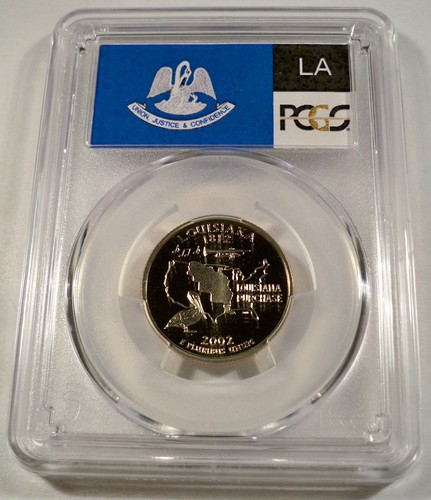 2002-S ALL 5 25c CLAD PCGS PR70DCAM QUARTERS PROOF WASHINGTON MS OH IN TN LA - Picture 8 of 11