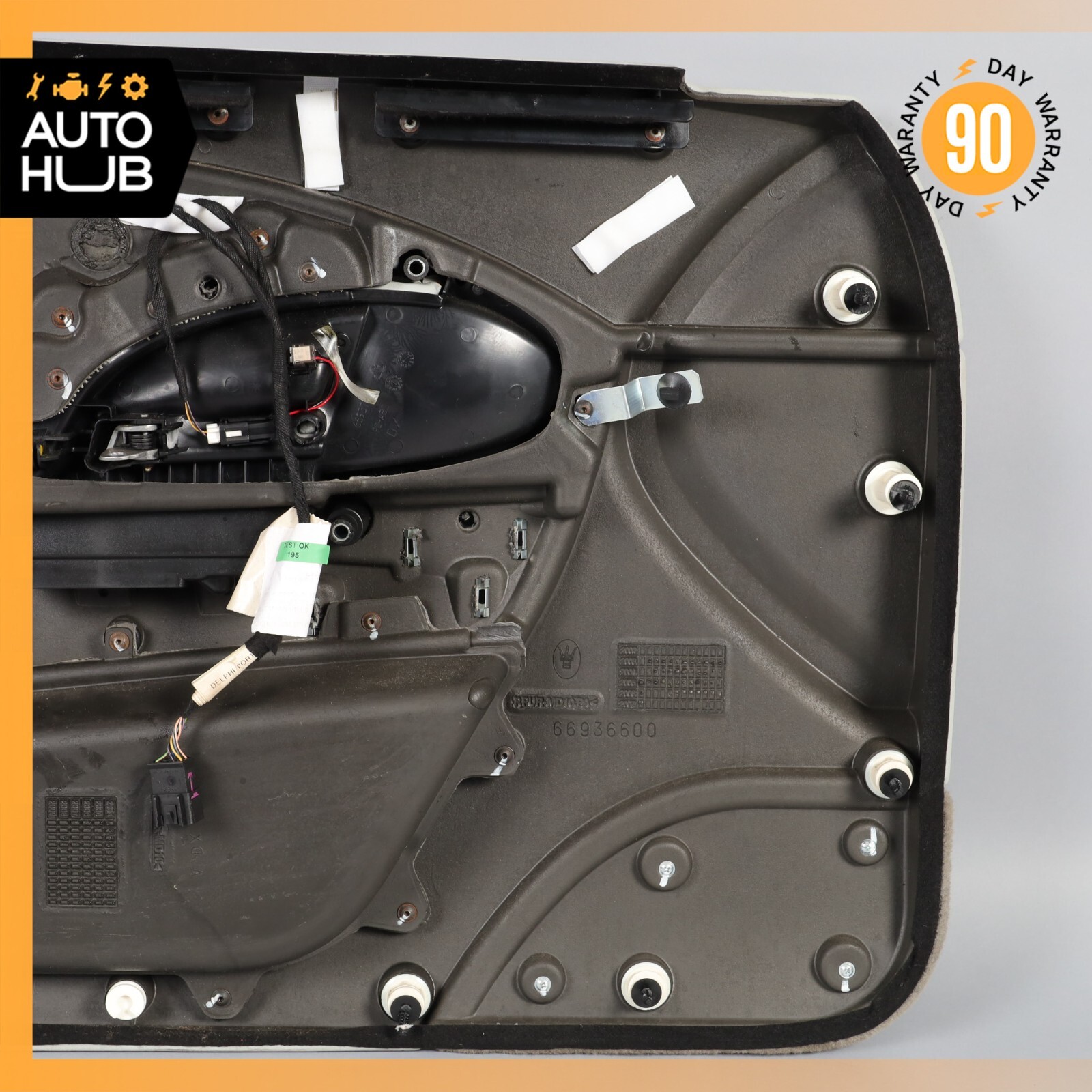 03-13 Maserati Quattroporte M139 Front Right Side Interior Door Panel Gray OEM