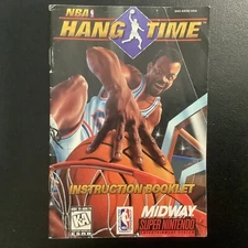 NBA Hangtime SNES Super Nintendo Instruction Manual Only
