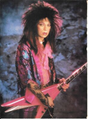 Vinnie Vincent Magazine Posing Guitar 4x6 Picture Celebrity Print
