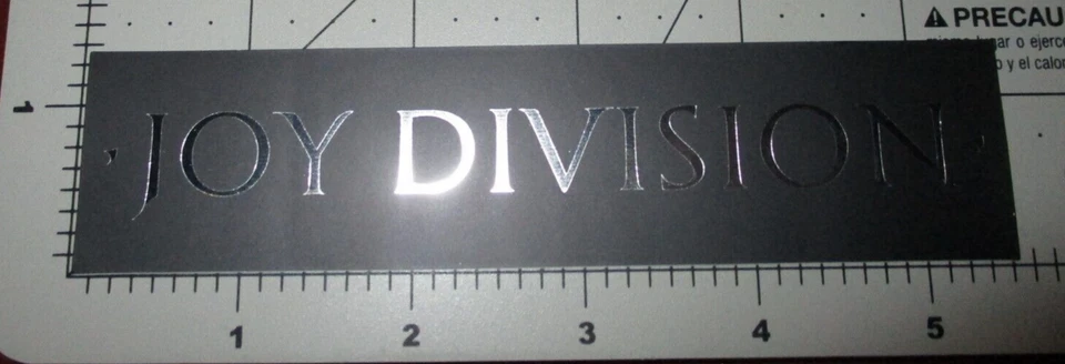 JOY DIVISION X Color Bars font logo STICKER decal holo foil P