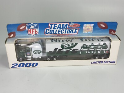 2000 NFL Team Collectible Diecast 1:80 Tractor-Trailer New York Jets Sealed 