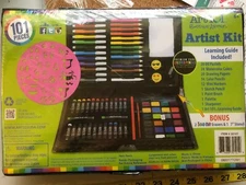 Art 101 Budding Artist Kit 101 Pieces with Learning Guide New Sealed Great Gift