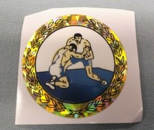 2" diameter mylar trophy parts lot of 10 blue gold action wrestling 