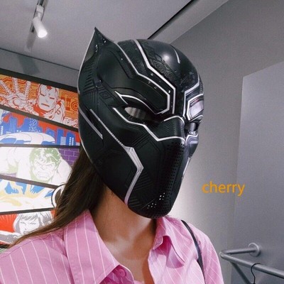 IN US!! Black Panther Collectible Helmet Eye Light Touch Control System Wearable