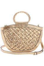 Patricia Nash Leather Ossi Satchel Bronze