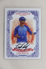 Cristian Hernandez - 2021 Onyx Vintage Extended Black Autograph #5/5 Cubs