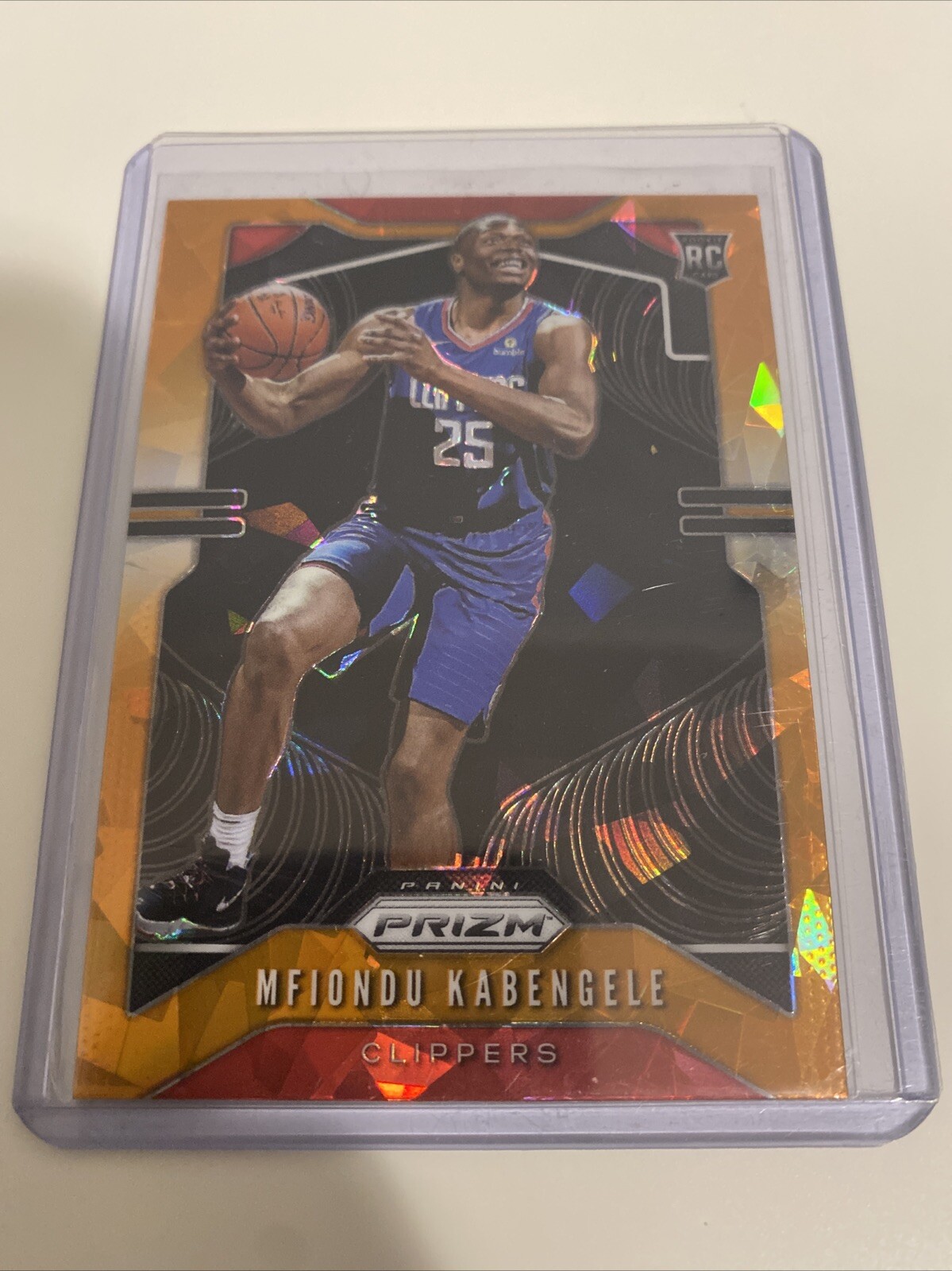Mfiondu Kabengele 2019-20 Panini Prizm Orange Ice Prizm 271 Clippers RC