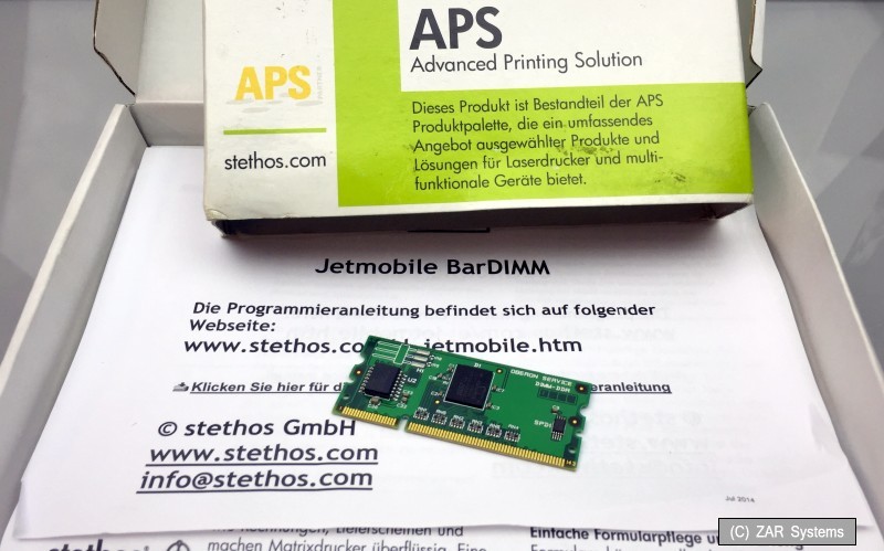 64MB Stethos SOS8026Q ROM (Schriftarten) Modul für LaserJet Pro 400 Serie, NEUW.