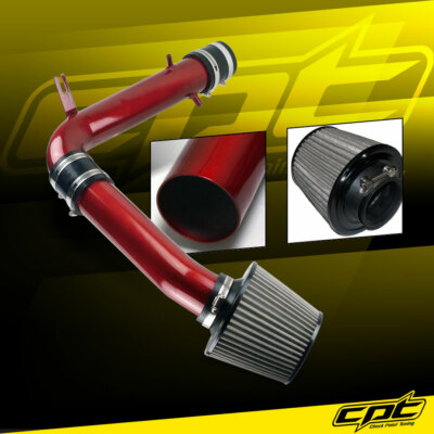 For 98-02 Honda Accord 3.0L V6 Red Cold Air Intake + Black Filter Cover